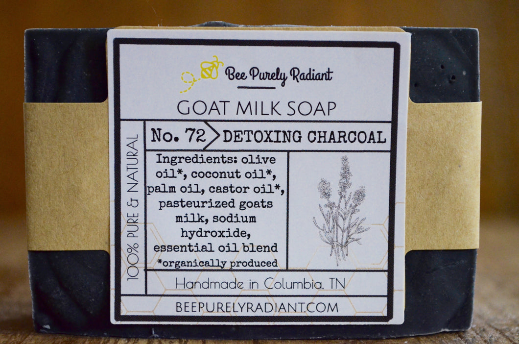 Detoxing Charcoal Goat Milk Soap